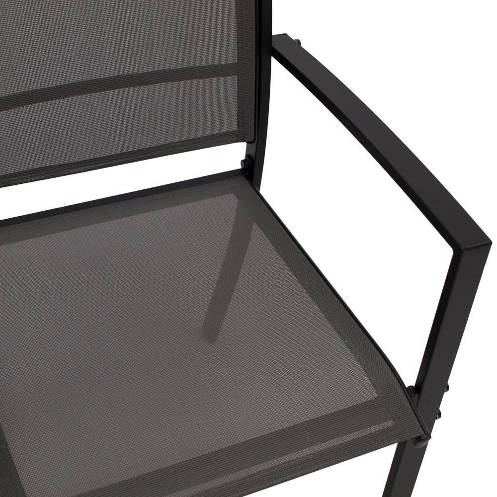 Outdoor-Armlehnenstühle in Grau - Landl (4er Set)