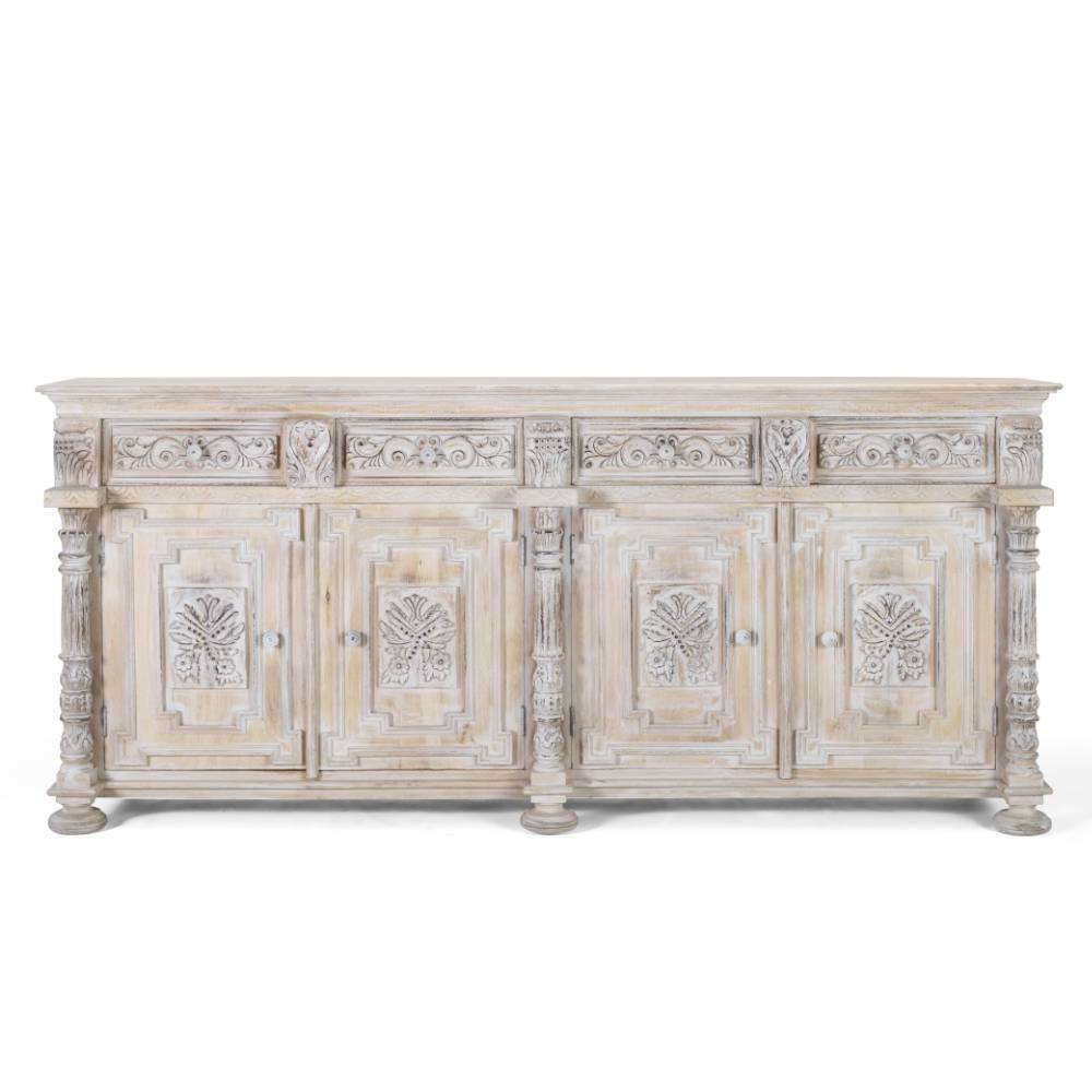 Vintage Design Sideboard in Holz White Wash - Cionga