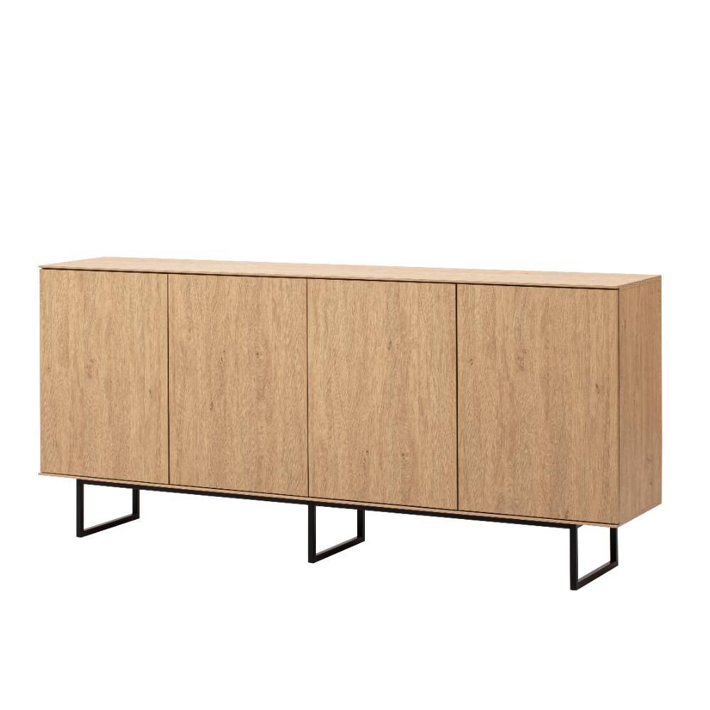 4-türiges Sideboard in Eiche Stone - Jaskin