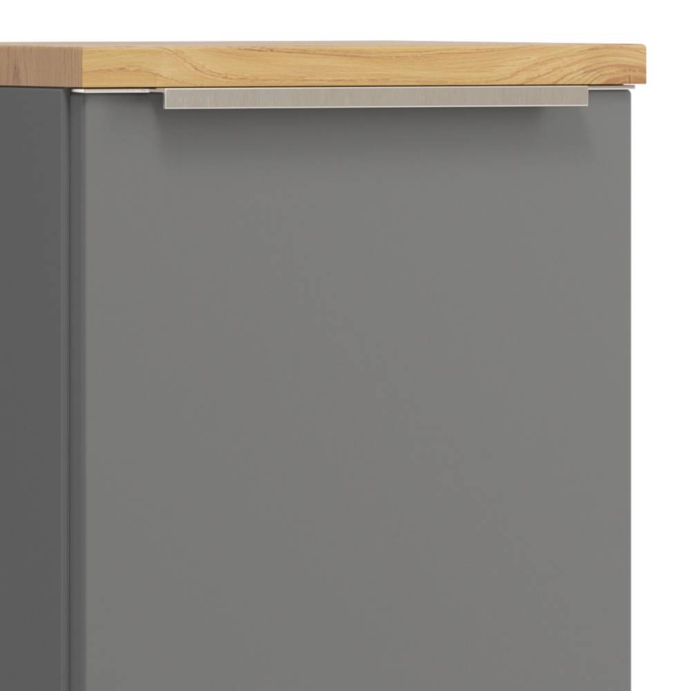 Hängender Bad-Midischrank in Mattgrau - Reill