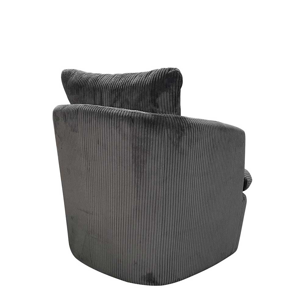 Drehbarer Sessel mit Breitcord Bezug - Actino
