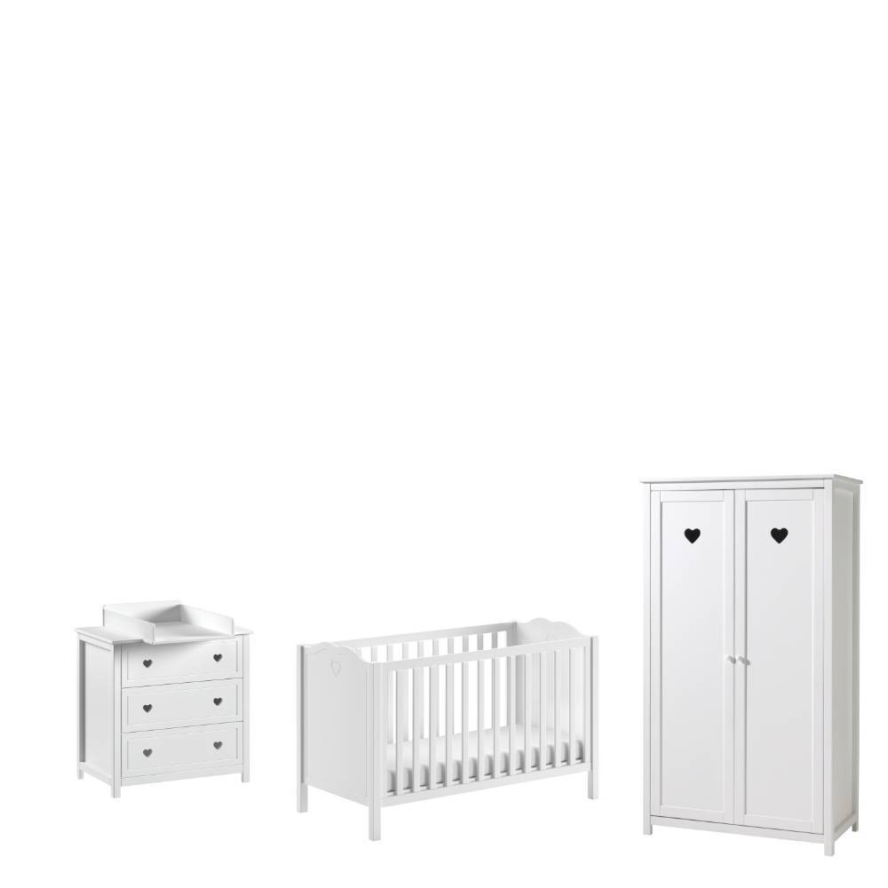 Komplett-Kinderzimmer mit Herz - Grandory (dreiteilig)