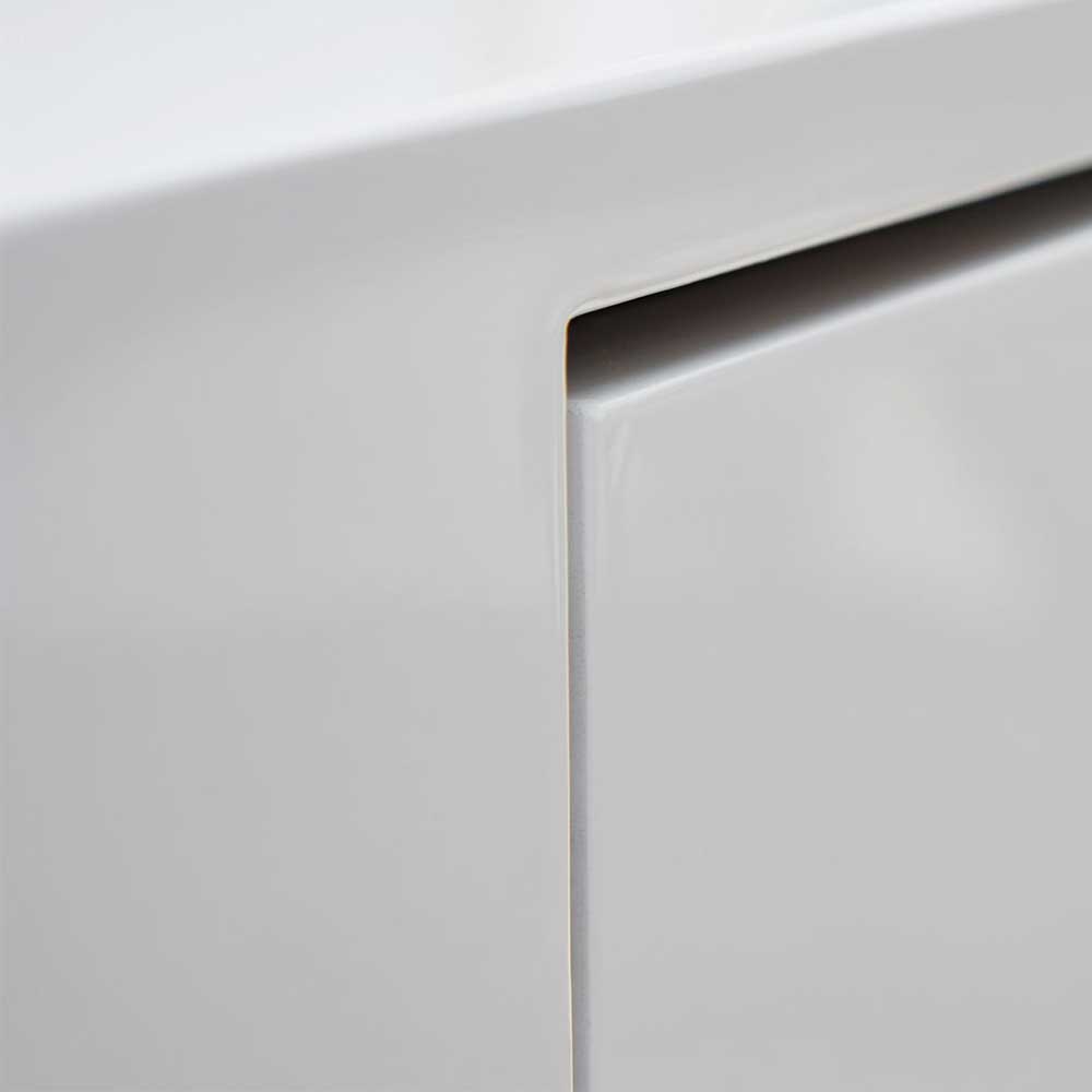Design Schreibtisch in Weiß Hochglanz - Galiana