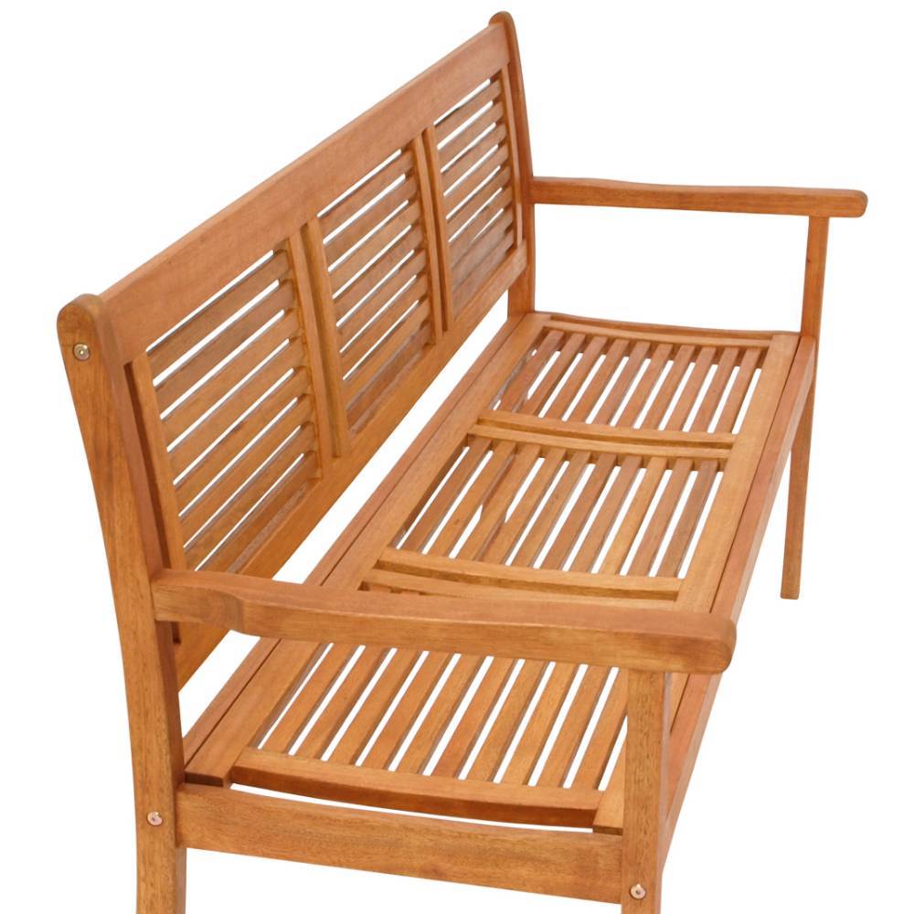 Holz-Gartenbank mit drei Sitzplätzen - Nova