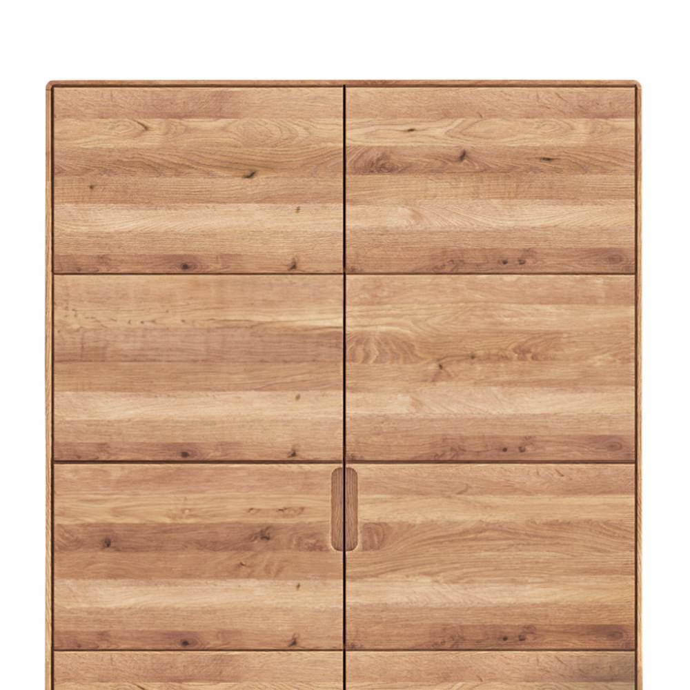 Massivholz-Wäscheschrank mit Doppeltür - Darcona
