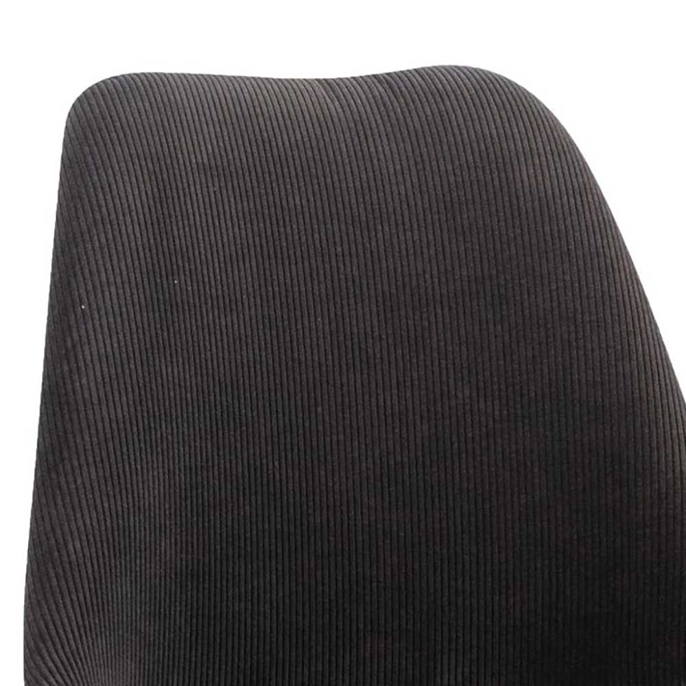 Skandi Cordstühle in Anthrazit - Piasa (2er Set)