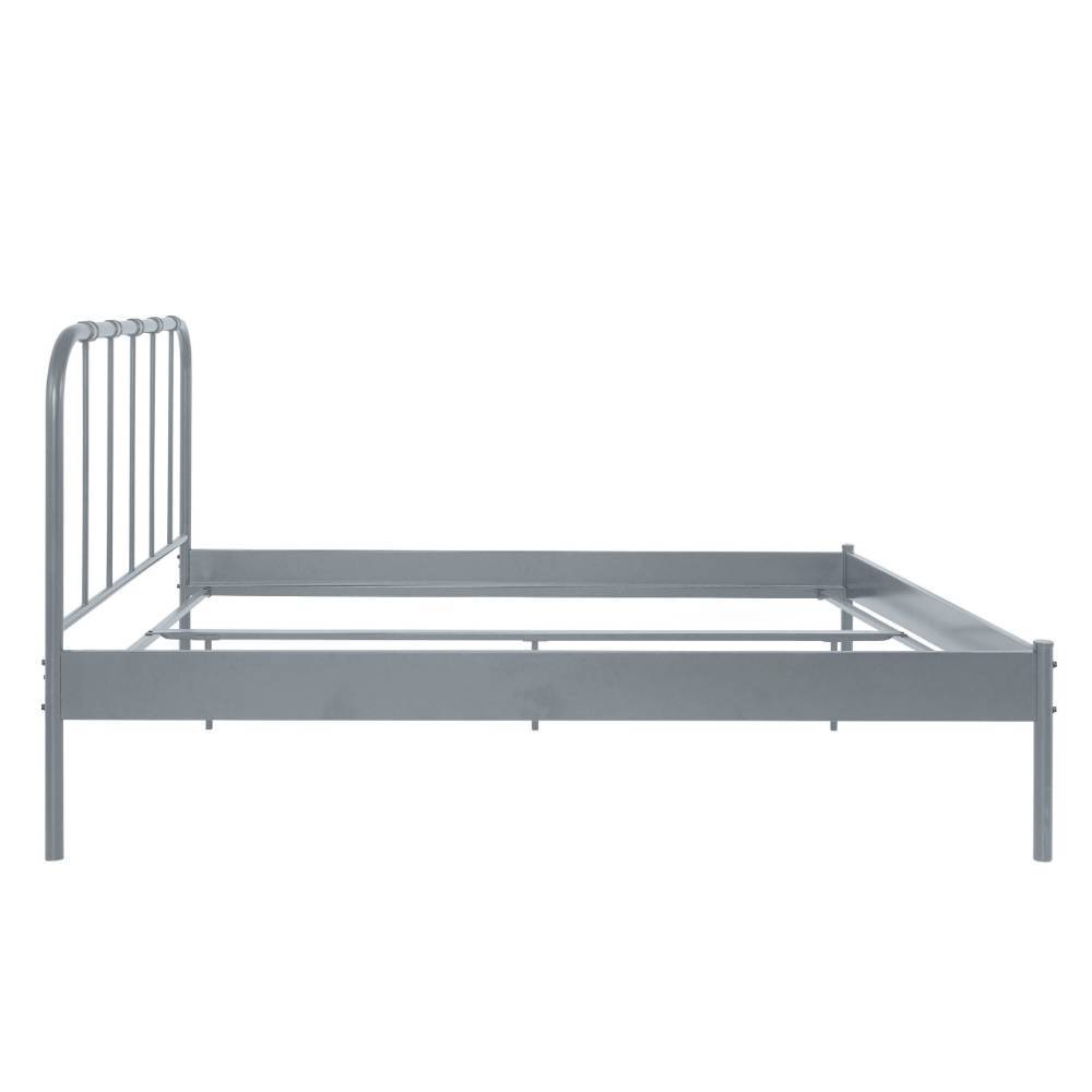 Metall Bett in Grau - Uvienna