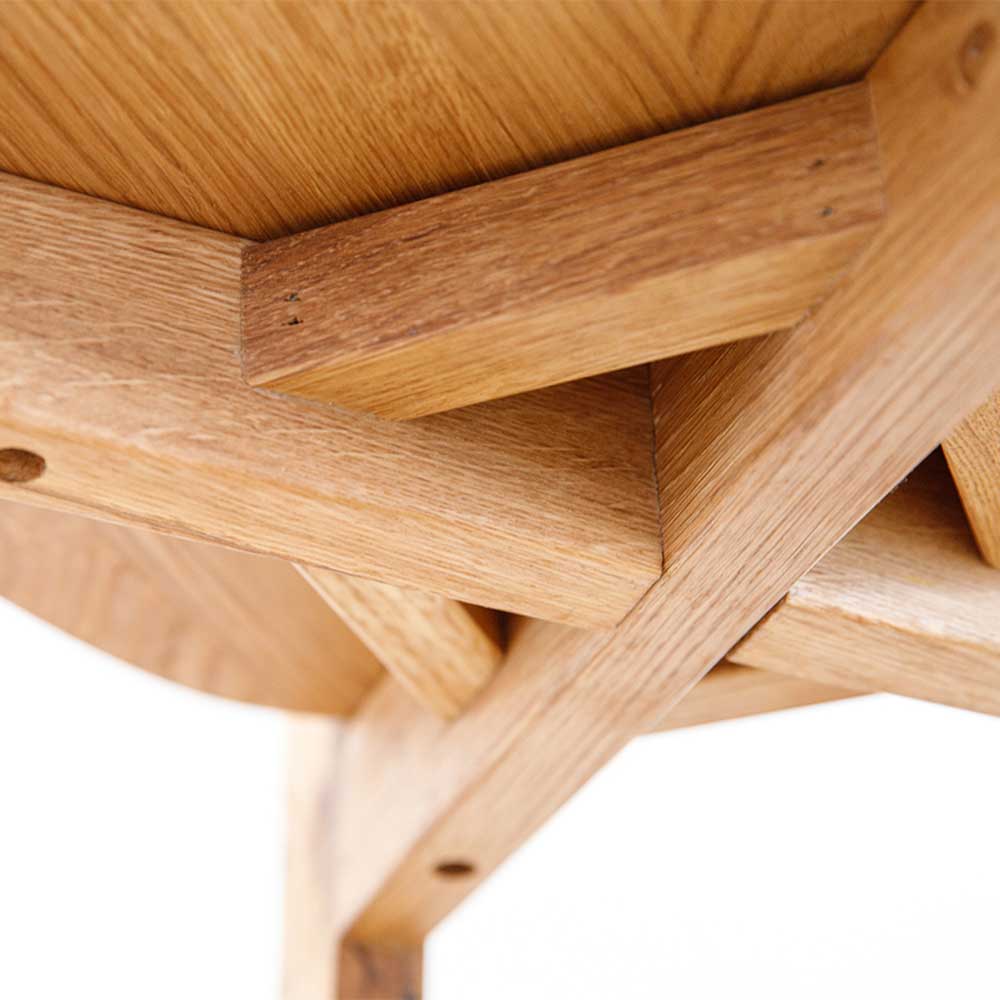 Massiver Holzstuhl aus Wildeiche - Serina