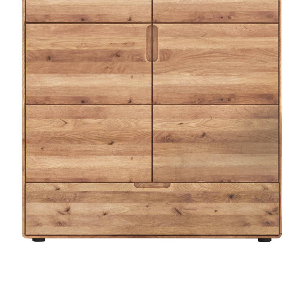 Massivholz-Wäscheschrank mit Doppeltür - Darcona