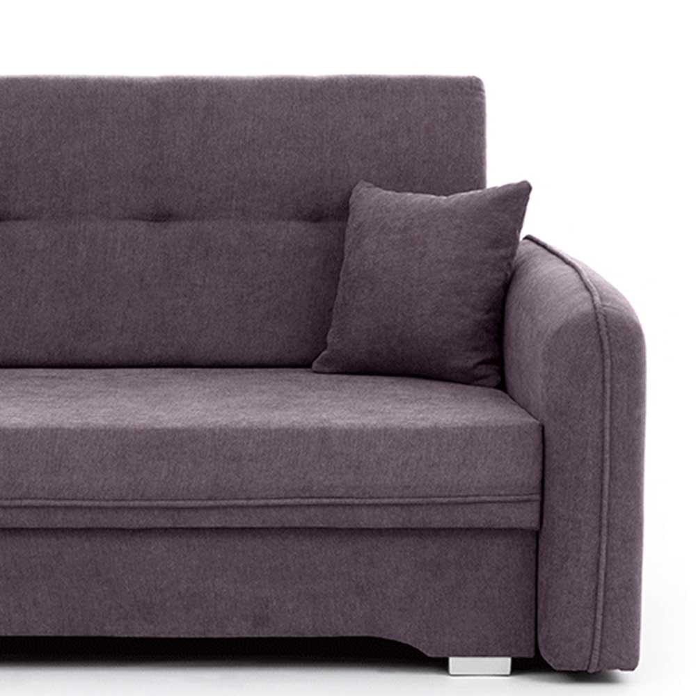 Velours Couch in Mauve mit Federkern - Speccia