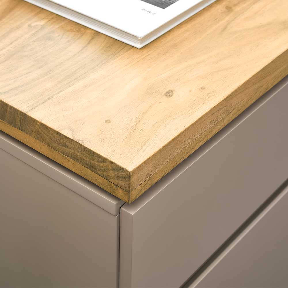 150x86x40 Moderne Kombi-Kommode in Taupe - Anja