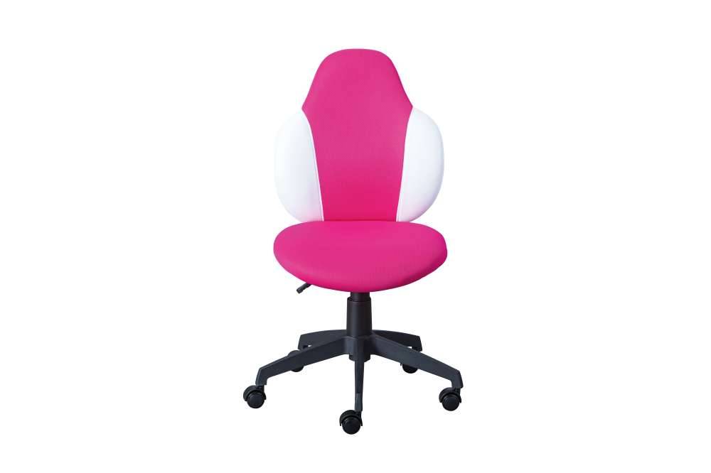 Kinder Drehstuhl in Pink & Weiß mit Schwarz - Dario