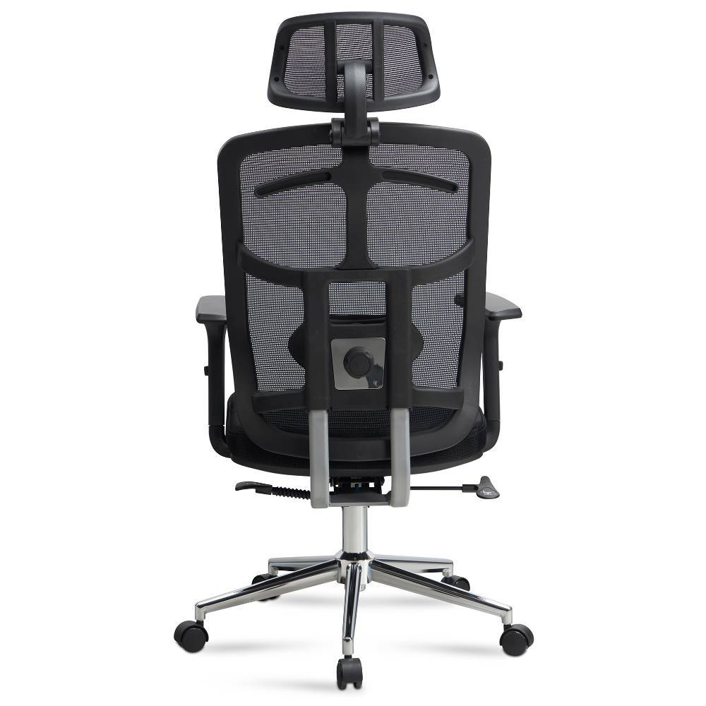 Schreibtischsessel aus Mesh in Schwarz - Bottaro