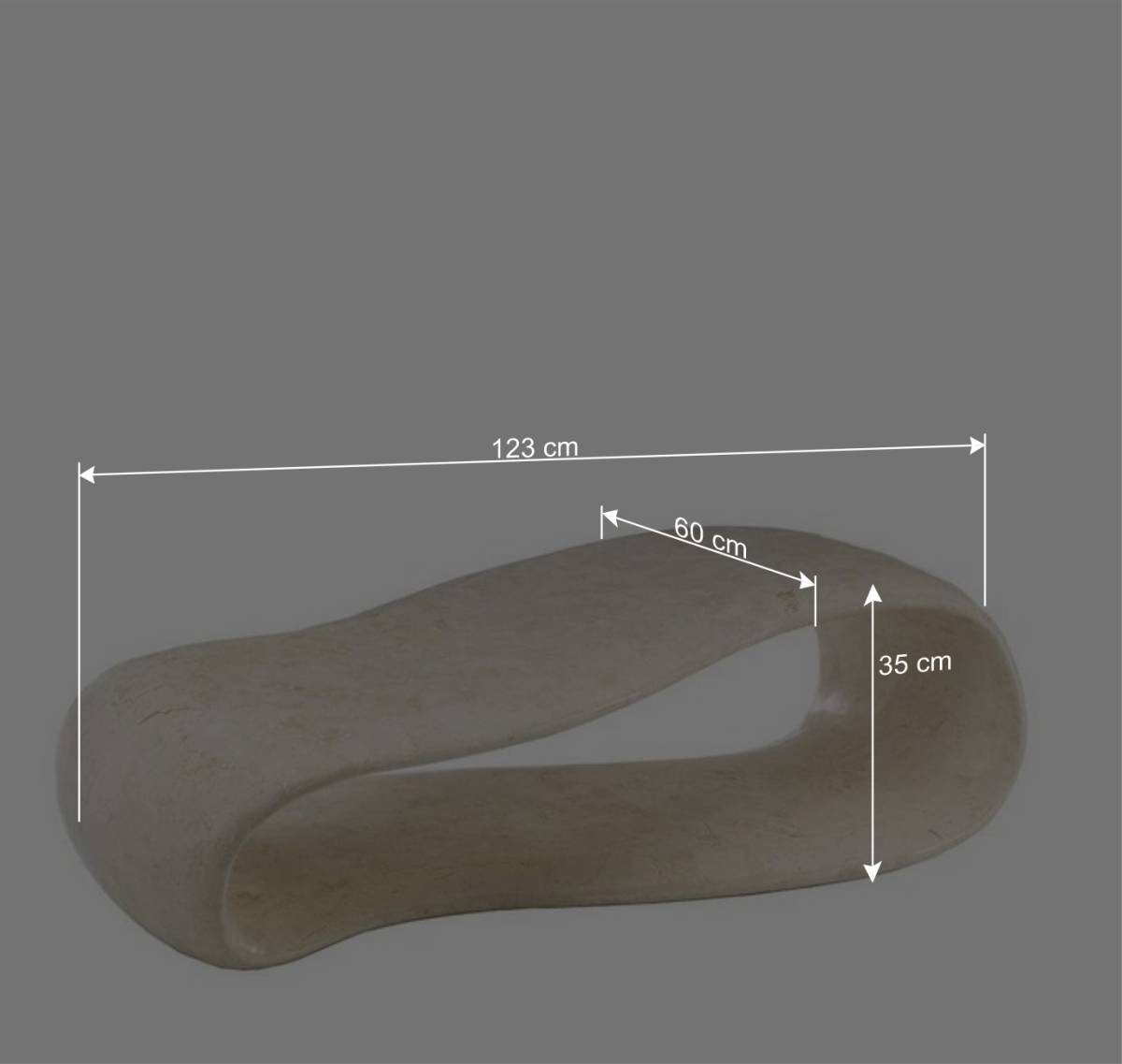 Design Couchtisch Mavus aus Stein