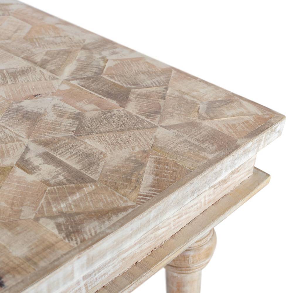 Esszimmer Tisch in Mangoholz Sandfarben - Makarona