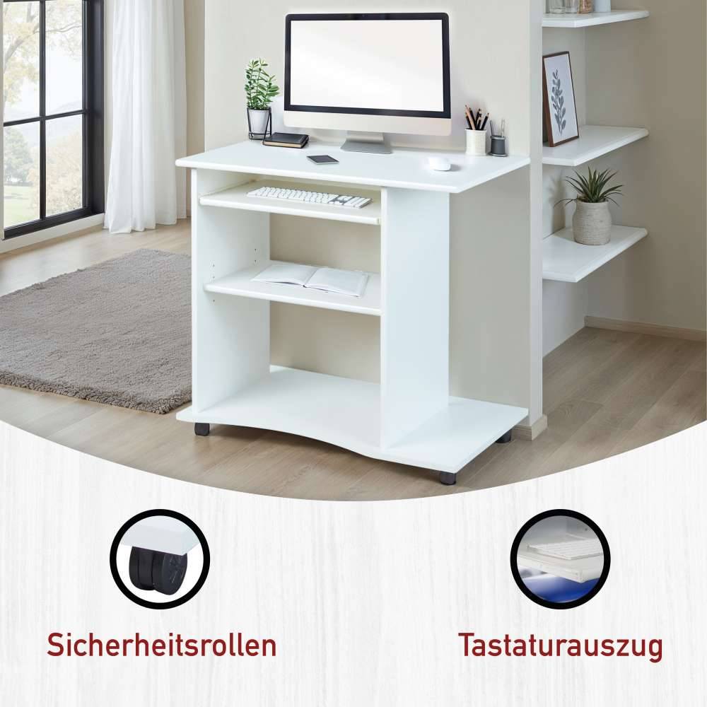 PC-Tisch Paradise mit Tastaturauszug