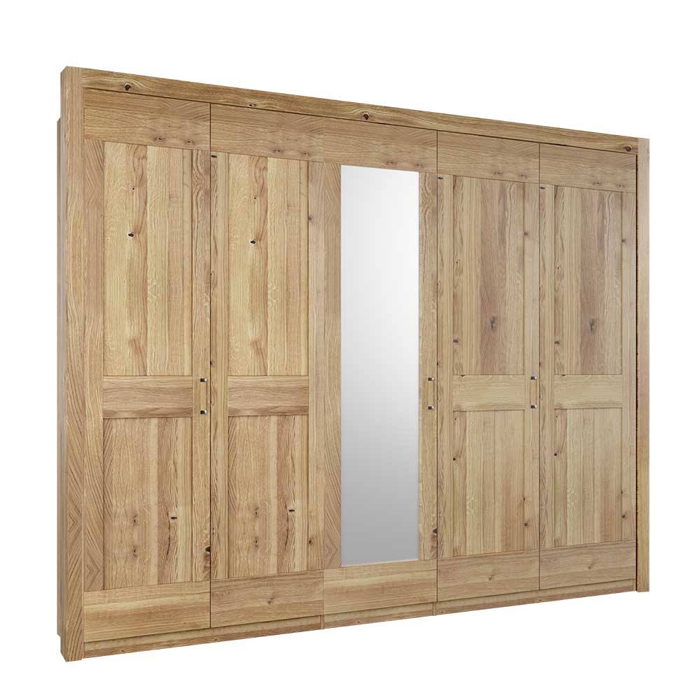 Kleiderschrank mit vier Türen & einer Spiegeltür - Zamron II