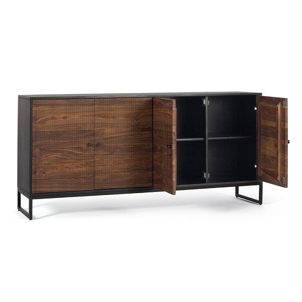 Design-Sideboard aus Mangoholz und Palisander - Ondarroa