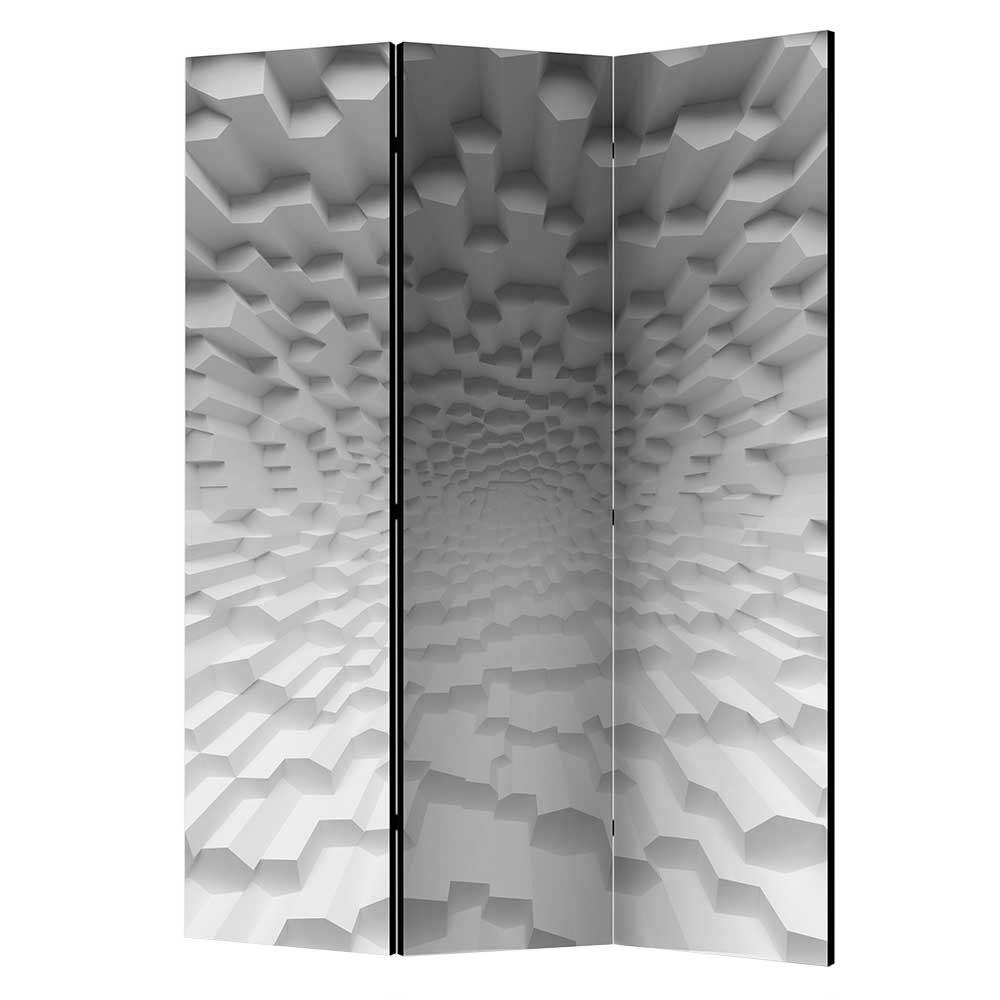 Faltbare Leinwand-Trennwand 135 cm breit - Bergomo