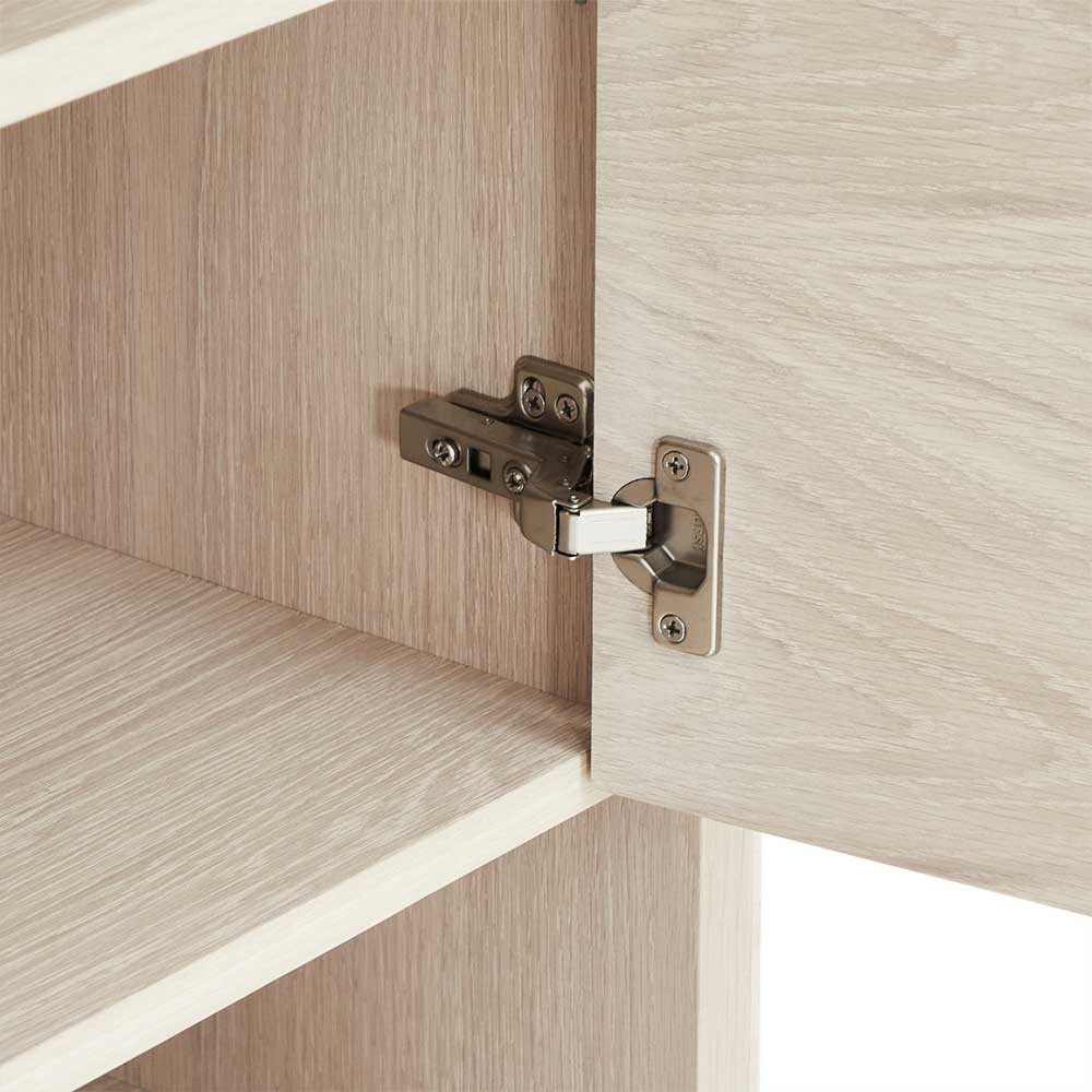 Skandi Highboard in Eiche Weiß - Lametla