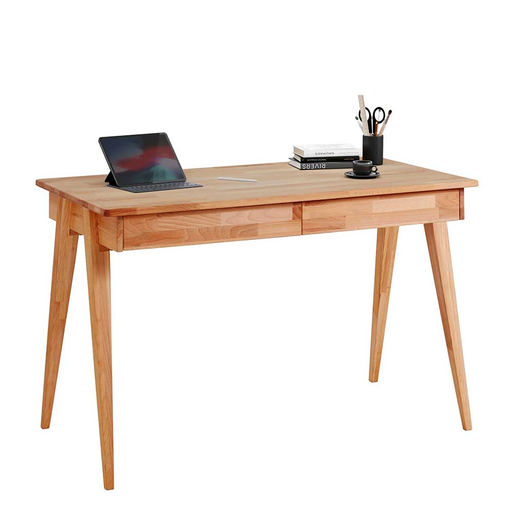 Schreibtisch aus Buche Massivholz geölt - Namika