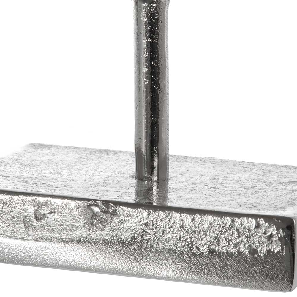 Deko-Objekt aus Metall in Silber - Marus