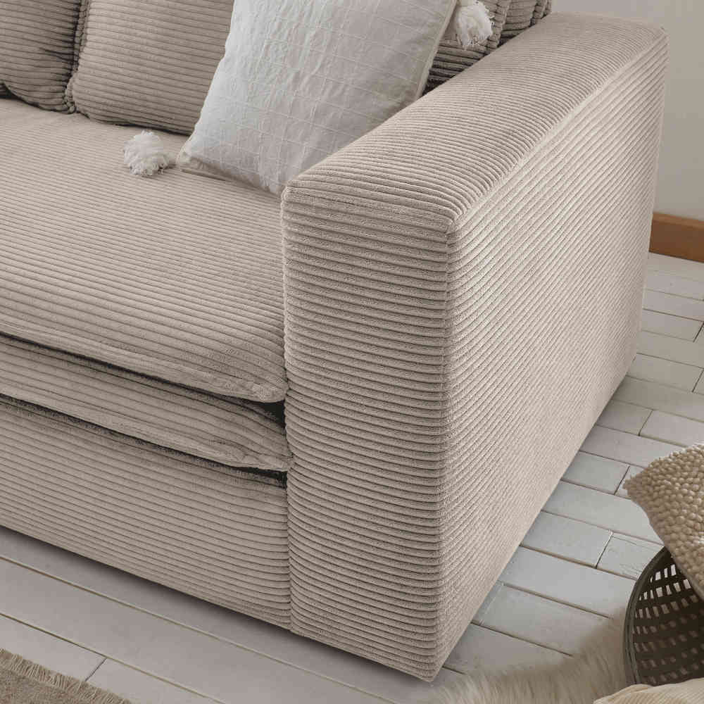 Big Sessel mit Hocker Set - Jony (zweiteilig)