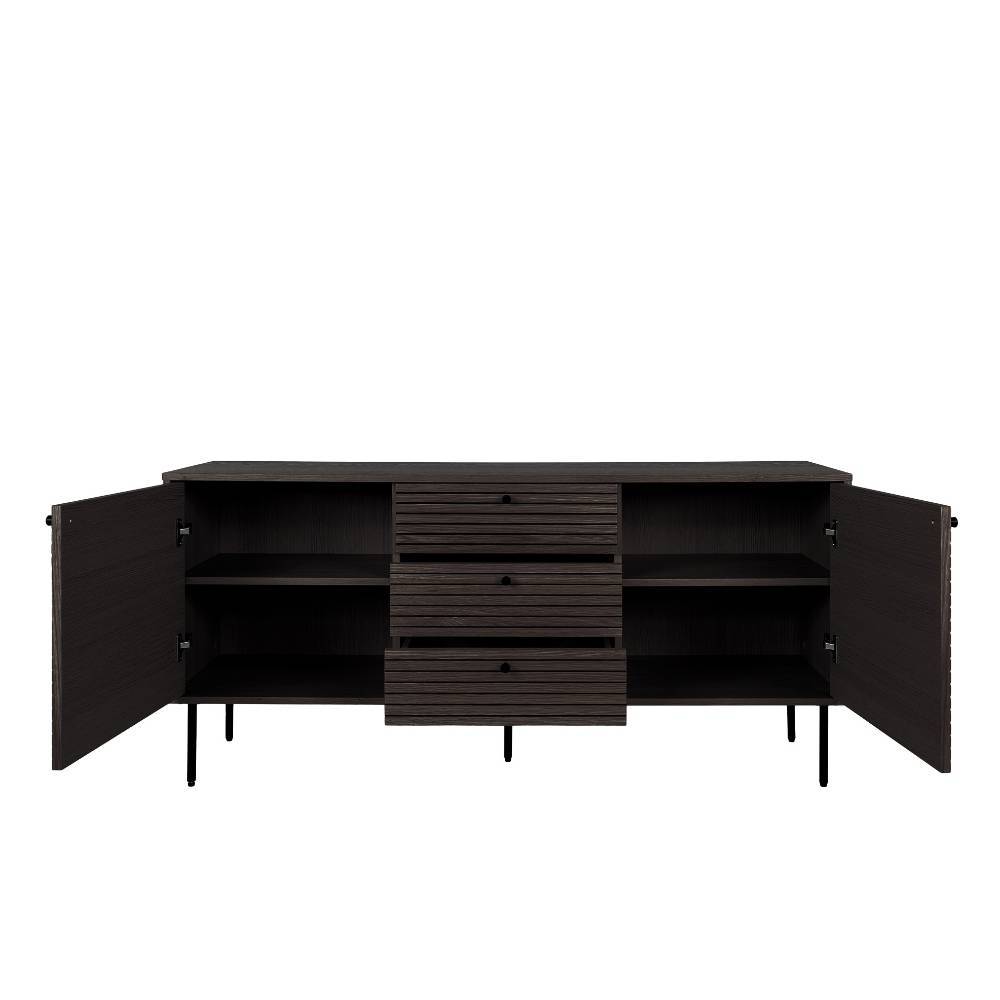 Sideboard mit dunklem Furnier in Braun - Wega