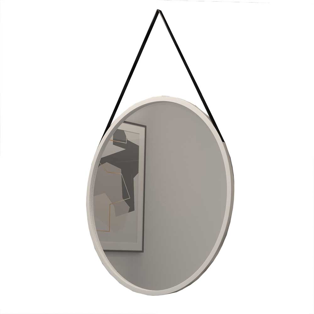 Rundspiegel mit Rahmen aus Metall - Hide