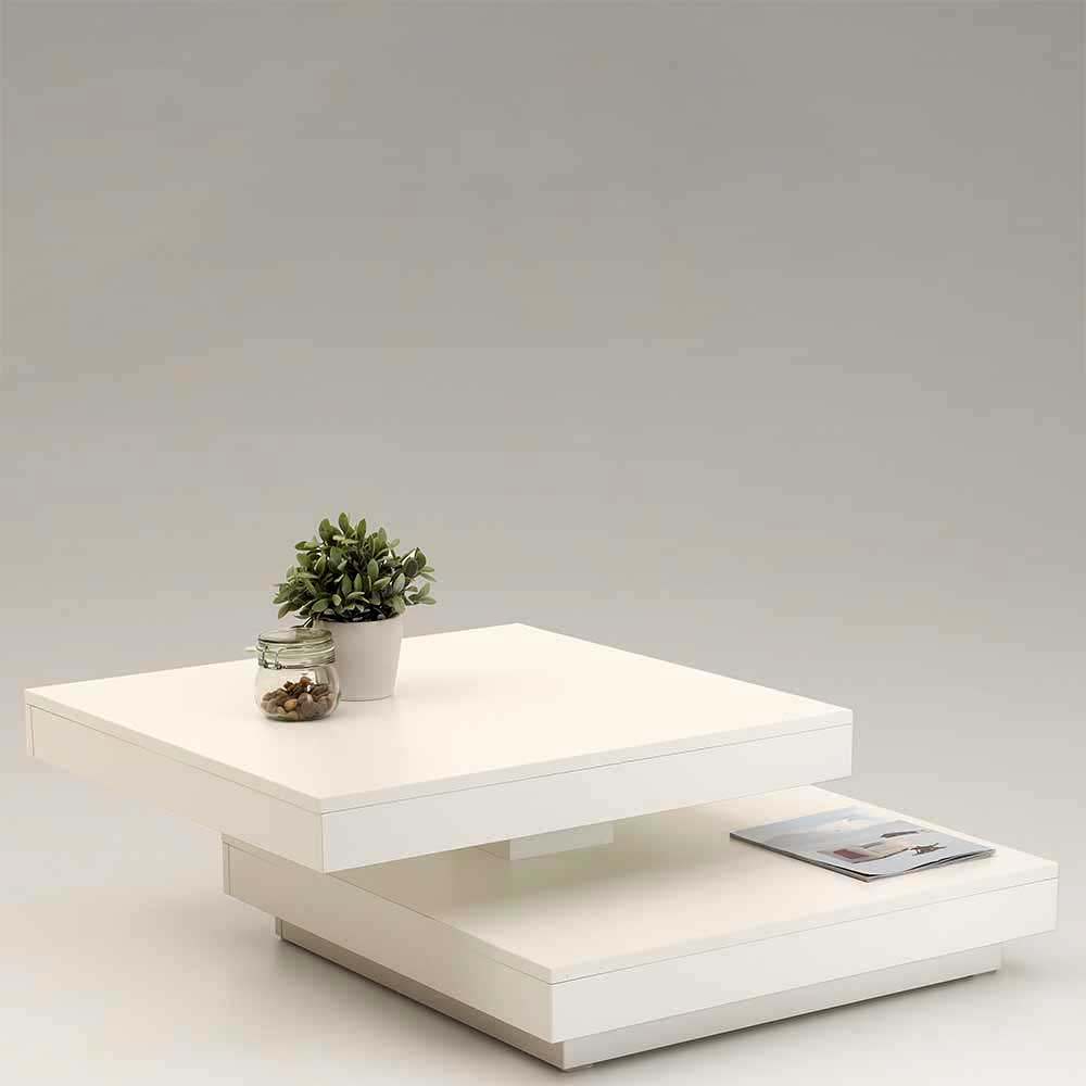 Quadrat Sofatisch mit Tischplatte drehbar - Jannos