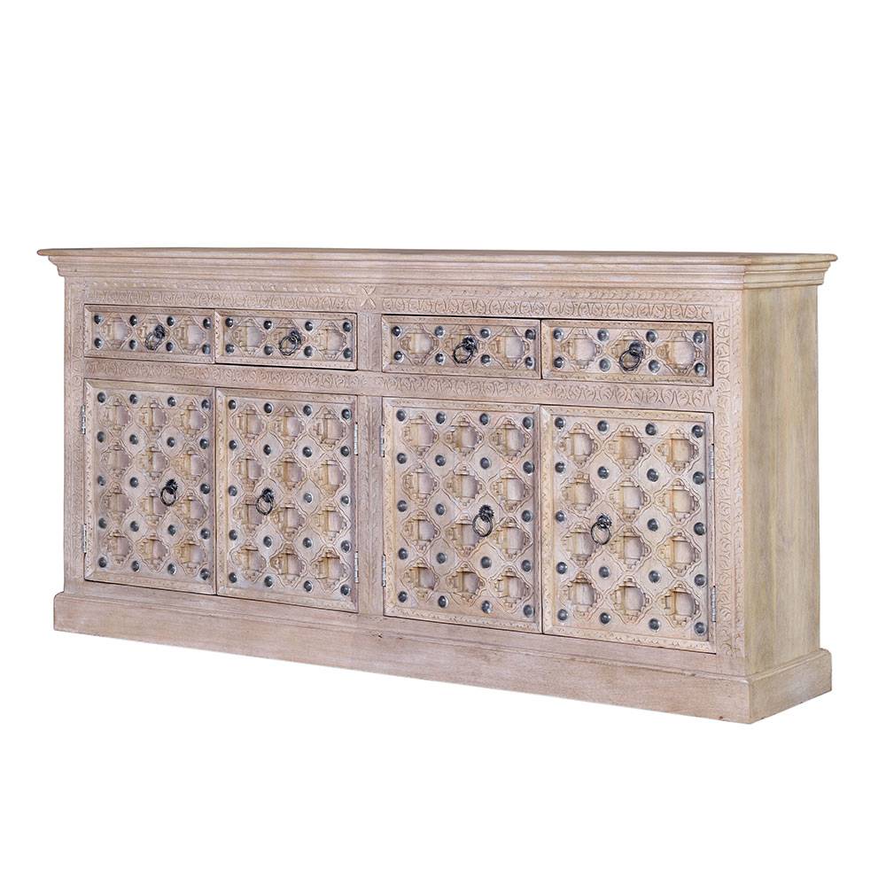 Vintage Design Sideboard in White Wash - Uladan