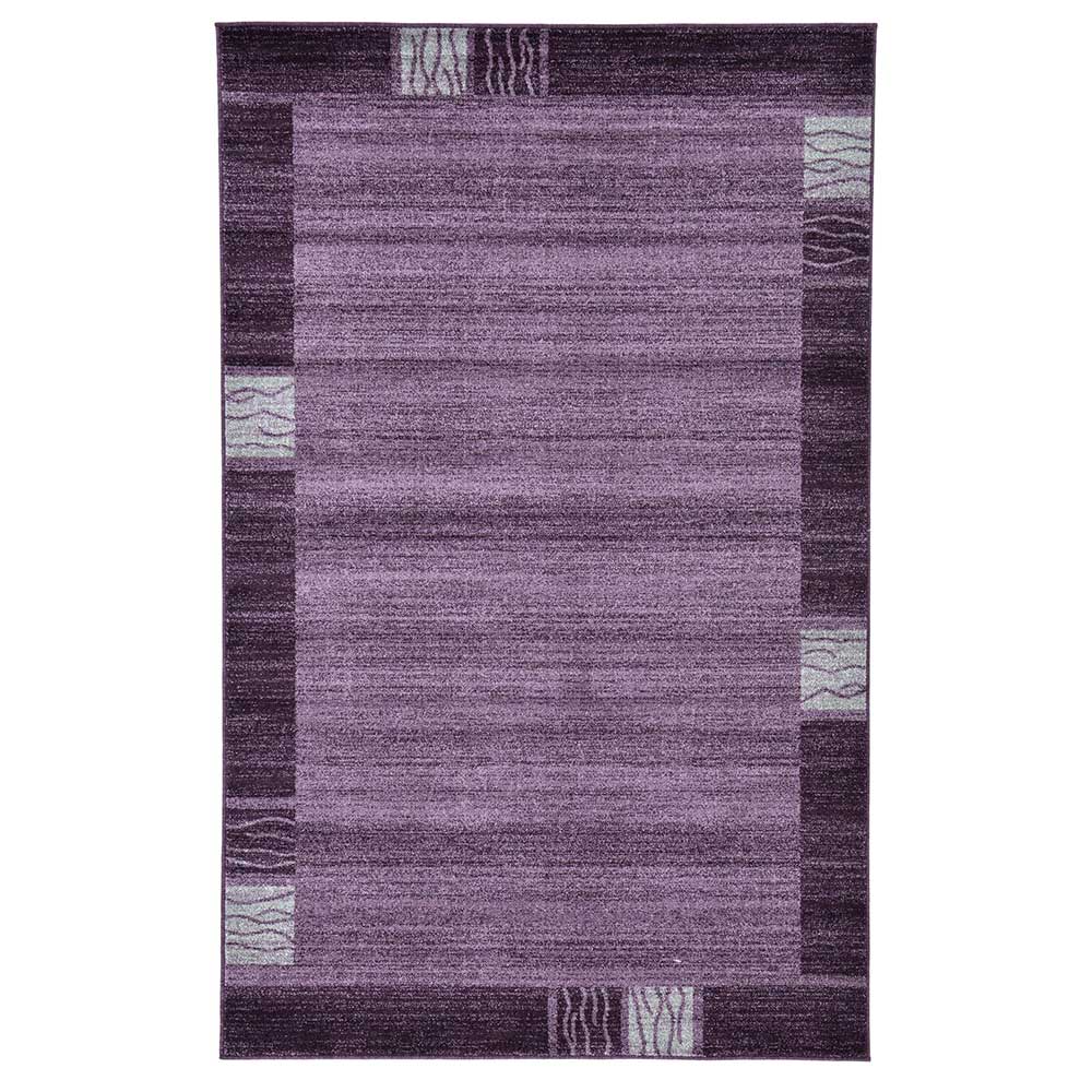 Moderner Teppich in Violett-Tönen & Beige - Marliana