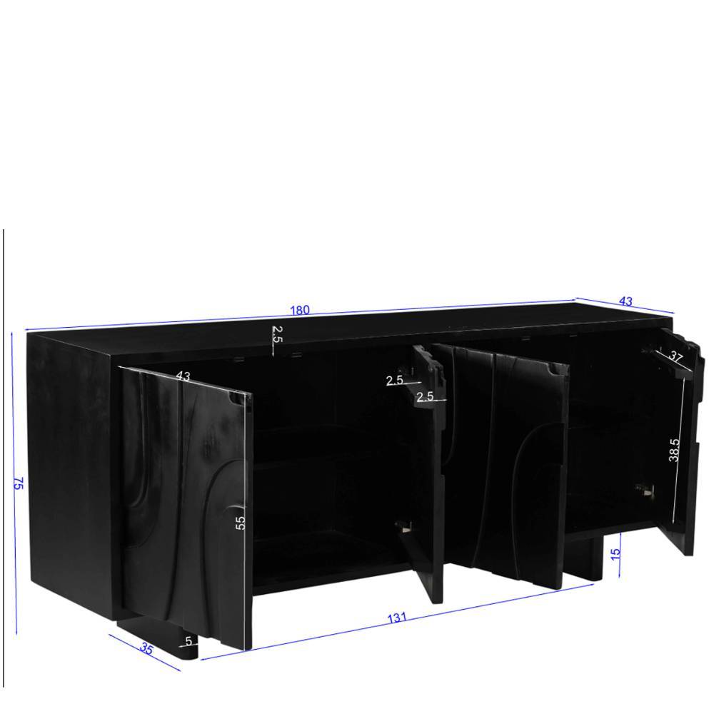 Design-Sideboard mit vier Türen - Oglio