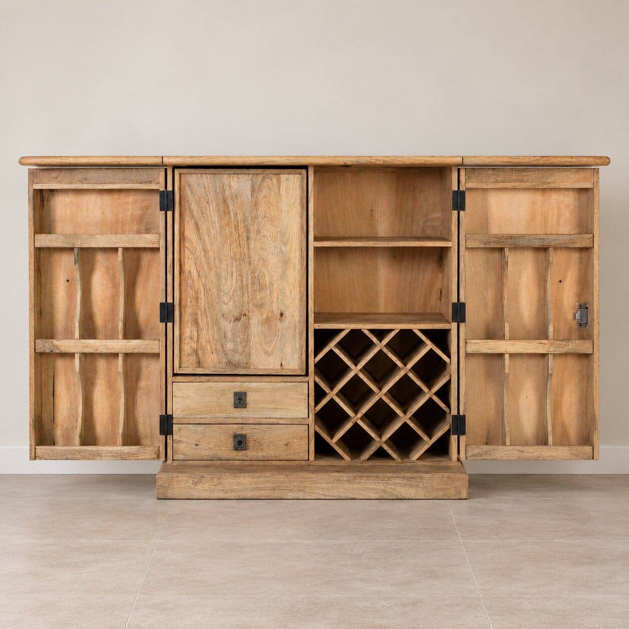 Design-Barschrank aus Mangoholz - Store