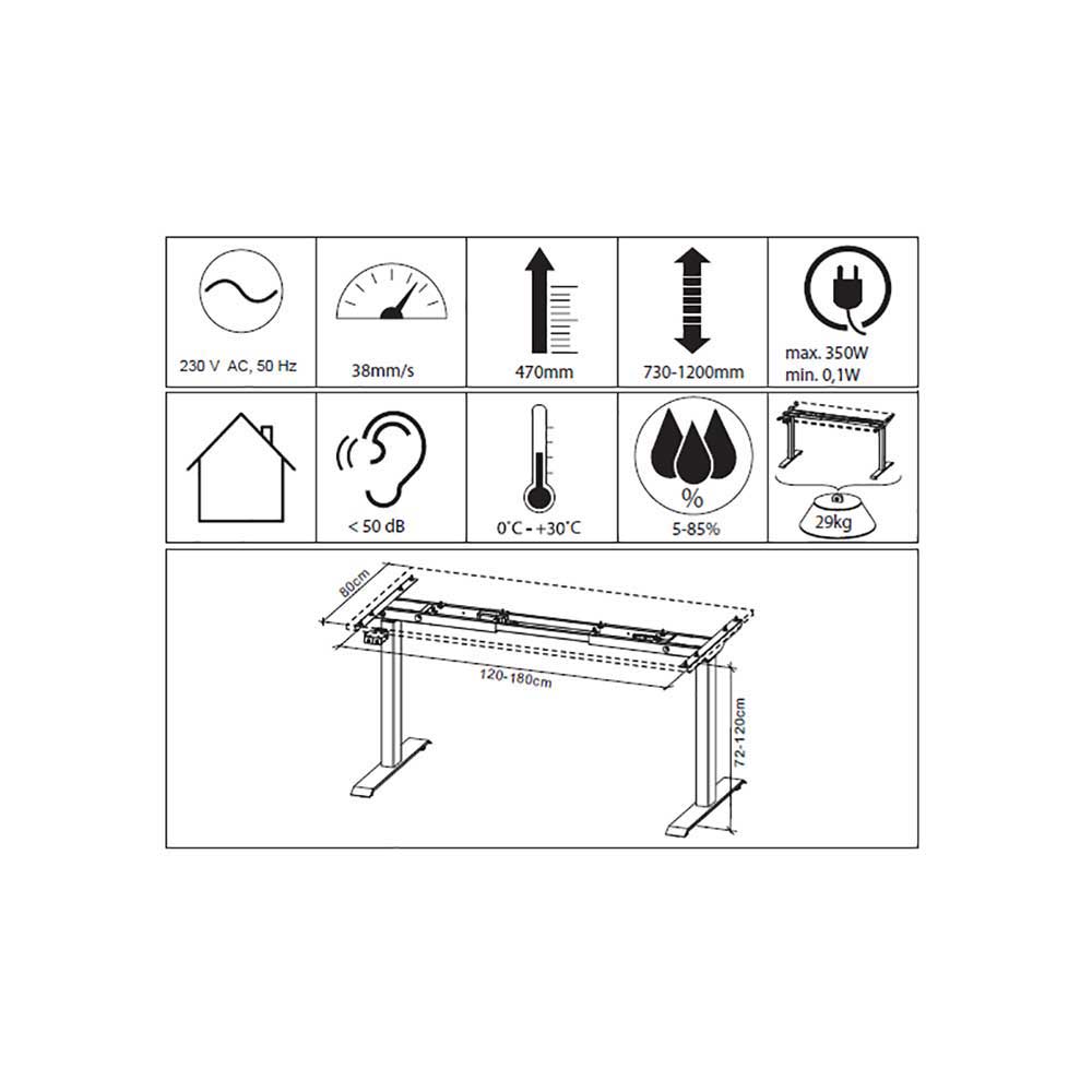 Office Tische & Schrank in Weiß - Sparkle (dreiteilig)