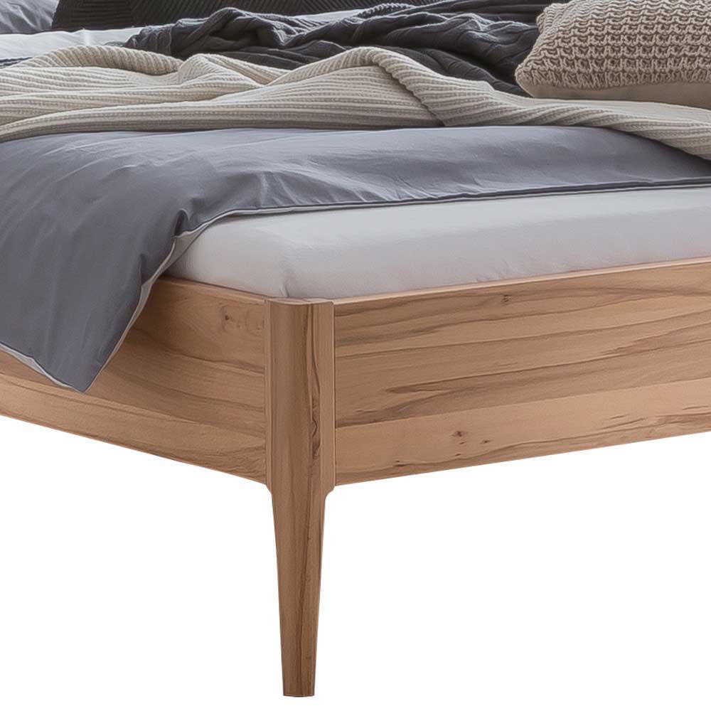 Elegantes Doppelbett aus Wildbuche - Seletana
