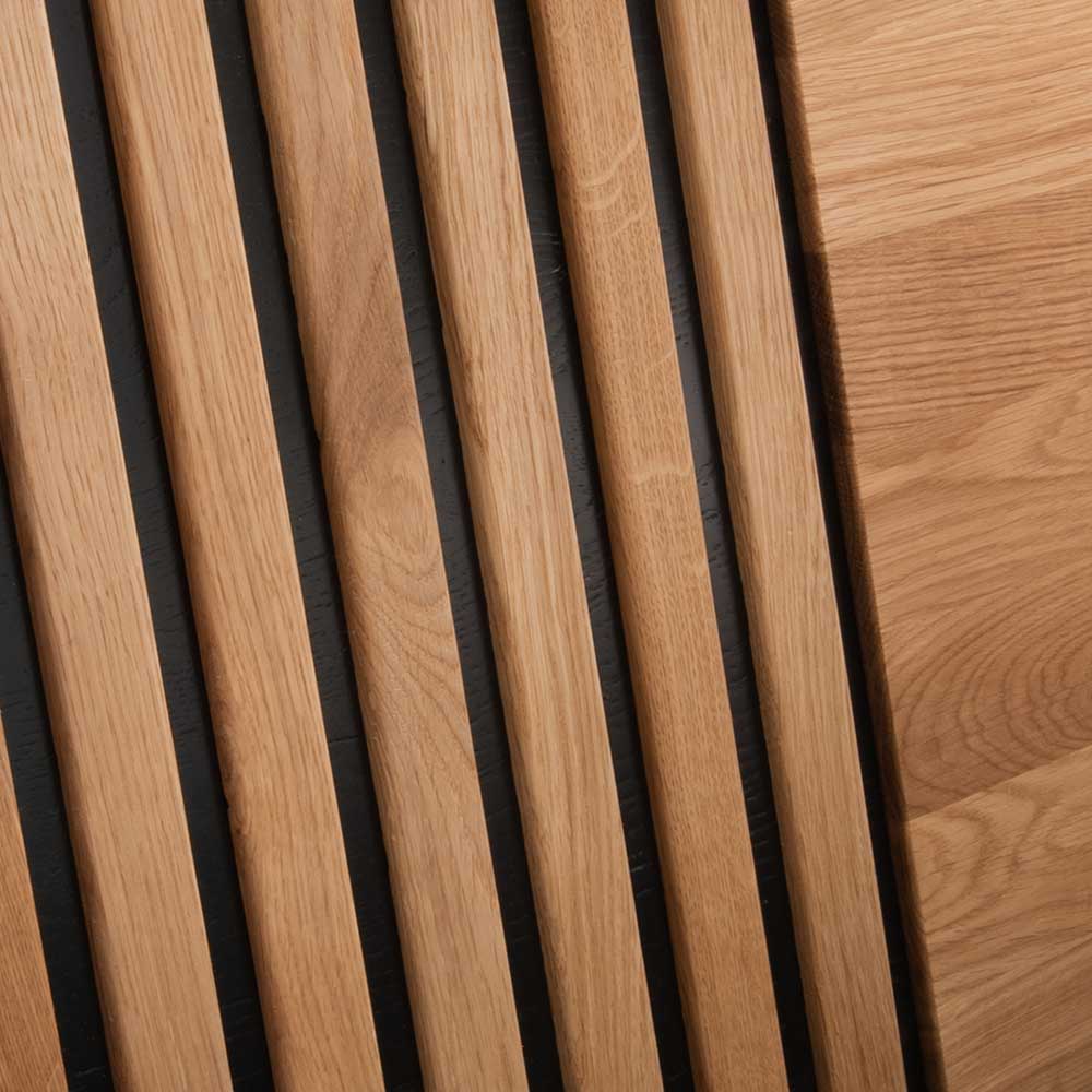 Design Holzbett aus Wildeiche Massivholz - Manarola I