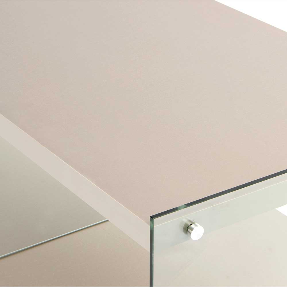 120x60 cm TV Tisch mit Glas Wangen - Culagan