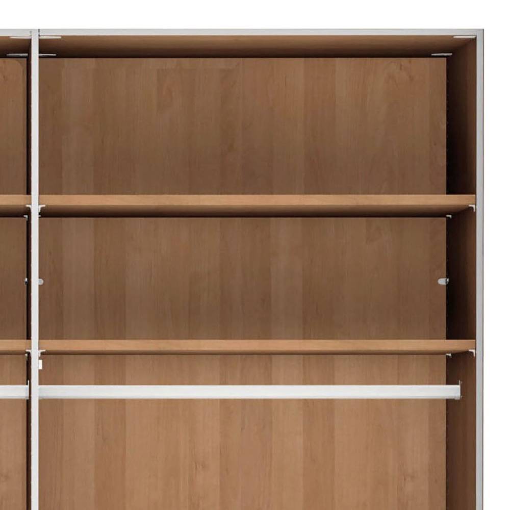 Glasfront-Kleiderschrank mit fünf Türen - Hung
