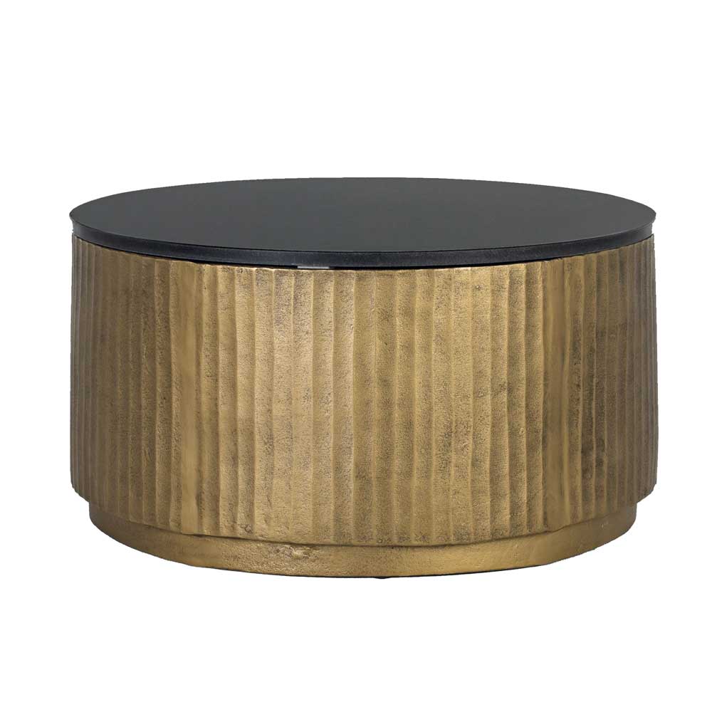 Couchtisch in Schwarz und Bronze - Pietras