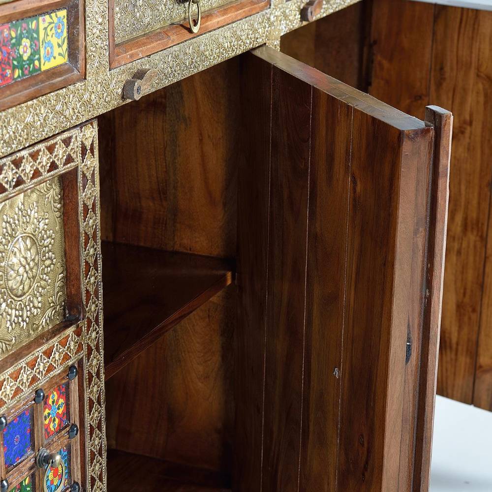 Boho Design-Sideboard - üppig verziert - Cardos
