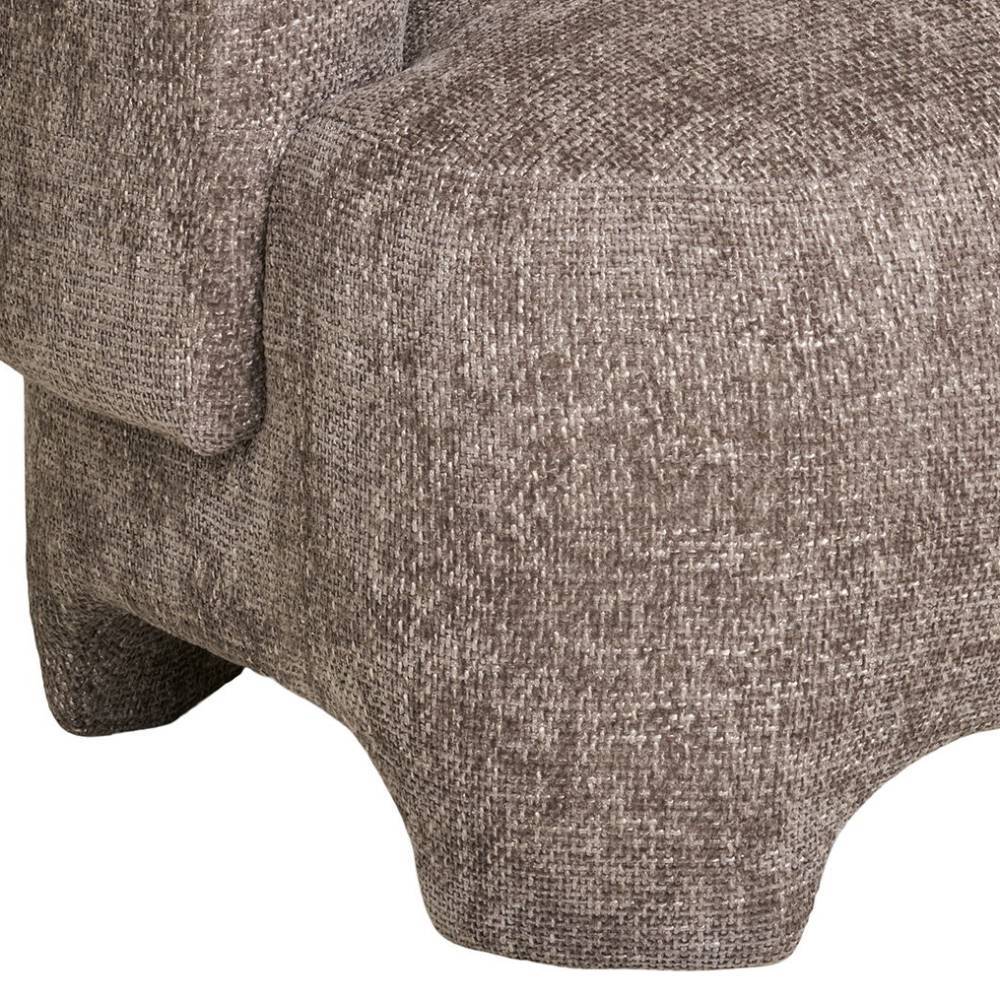 Design Loungesessel in Hellbraun - Sebetino