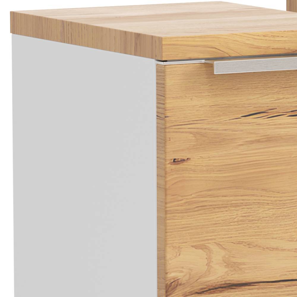 Waschbecken-Unterschrank in Mattweiß - Yvonja