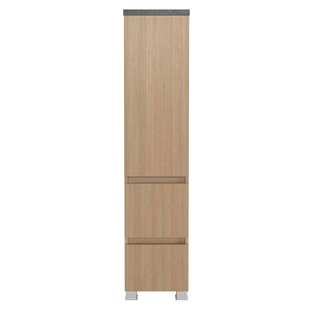 Bad Midischrank mit Tür und zwei Schubladen - Leitha