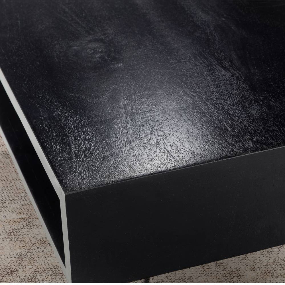 Schwarzer Couchtisch in modernem Design - Volpedusa
