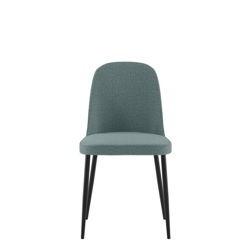 Esszimmer Stühle in Petrol Webstoff - Pontin (4er Set)