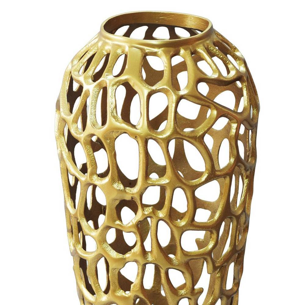 Vase in Goldfarben - Cisanda