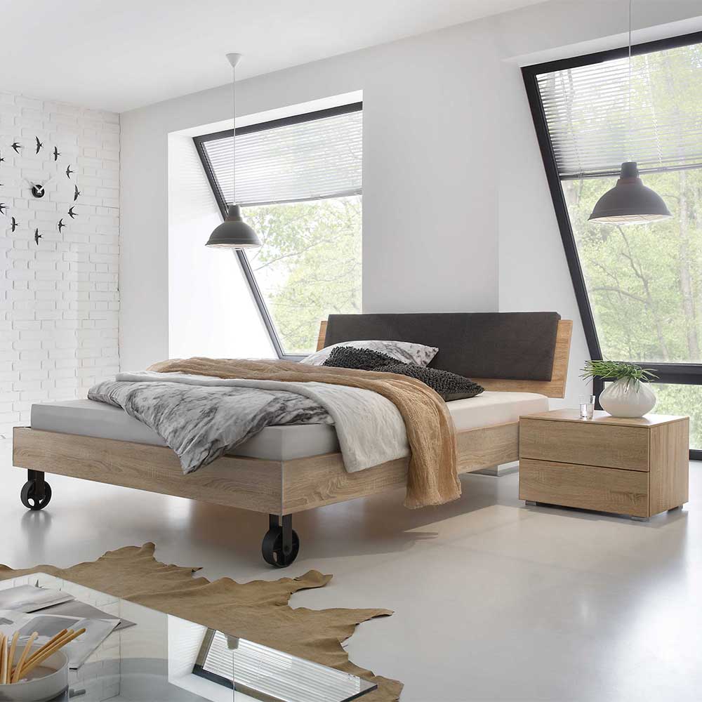 Factory Design Bett mit Nachtkommoden - Anglivia (dreiteilig)