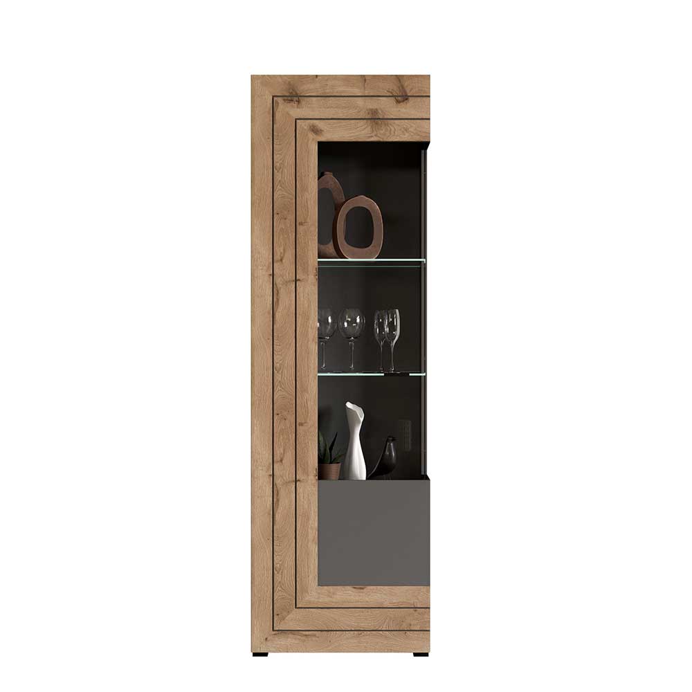 Designer Wohnwand Möbel 320 cm breit - Scarlett (dreiteilig)