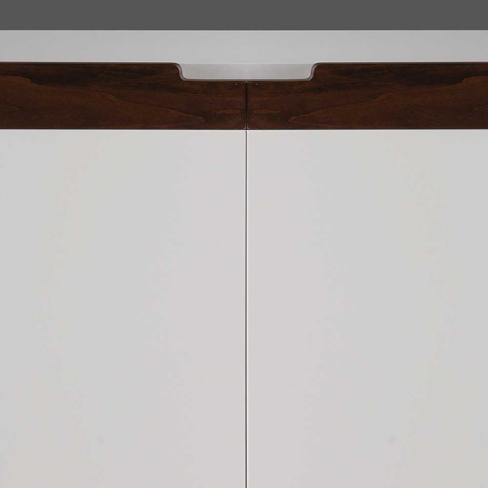 Moderne Kommode mit zwei Türen in Weiß - Araulon